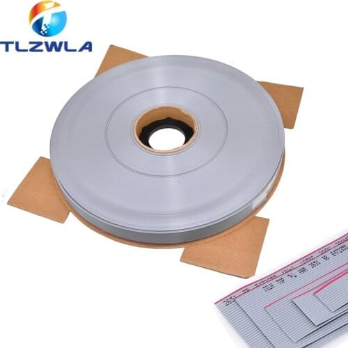 10Meter 1.27mm spacing 8P 10P 12P 14P 16P 20P 26P 30P 40P Grey flat cable FC-8 10 16 28AWG The wire,For IDC FC 2.54MM connector