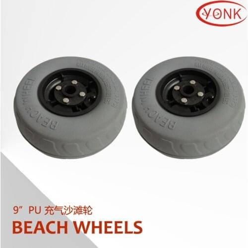 Kayak9-Inch Pu Beach Wheel Canoeing Trailer Special Inflatable Beach Wheel Y05012u
