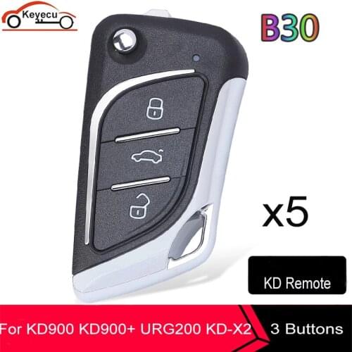 KEYECU 5 Pcs/ Lot, KEYDIY B Series B30 Universal KD Remote Control 3 Buton for KD900 KD900+ URG200 KD-X2 B Series Remote