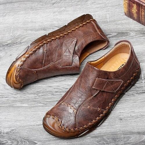 Classic large uomo 2020 men zapatos genuino moccasins hombre size lather suede genuine de scarpa masculinos sapatenis leather