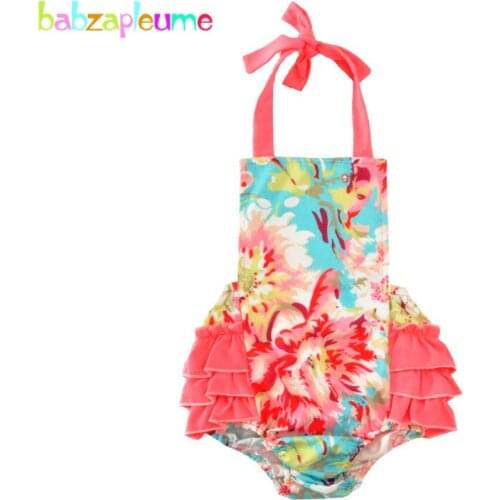 0-18M/Newborn Baby Romper Swiming wear girls Dress Flower Design Baby overalls Summer infant jumpsuits kids girls clothes A225