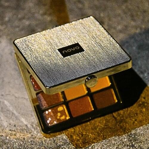 NOVO Cosmetics Twelve Color Eyeshadow Students Beginners'Beauty Matte Pearl Flash Eyeshadow