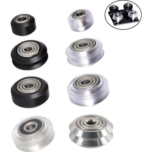 MEGA 8PC 3D Printer Polycarbonate Pulley Wheel V-Slot POM 625zz/rs Linear Bearings Openbuild for Creality CR10 S5 Ender 5 3/3Pro