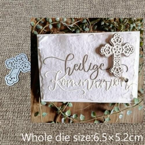 XLDesign Craft Metal Cutting Dies stencil mold lace cross decoration scrapbook Album Paper Card Craft Embossing die cuts