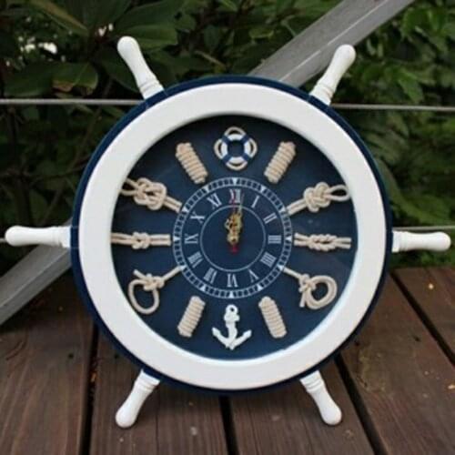 Fashion personality solid wood wall clock a sailor knot wall clock mute mdesign home decor trends