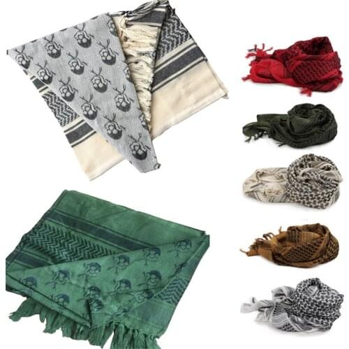 Men Women Outdoor Sports Hiking Hijab Cycling Shemagh Climbing Desert Arab Scarves Keffiyeh Windproof Tactical Airsoft Scarf