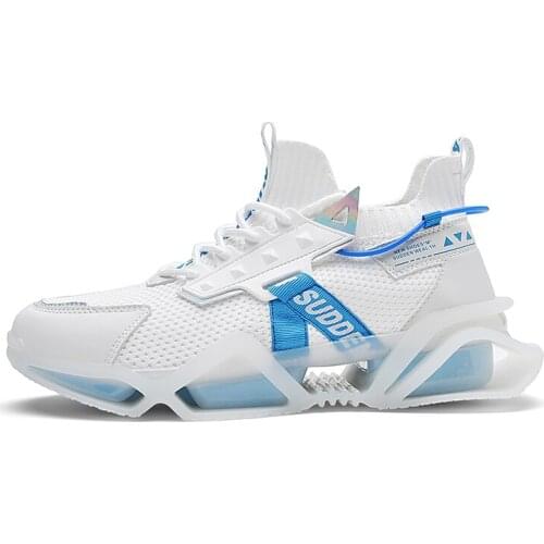 New Arrival Trendy Blade Running Shoes for Men Breathable Reflective Sneakers Antiskid Outsole Cushioning Sport Training 39-45