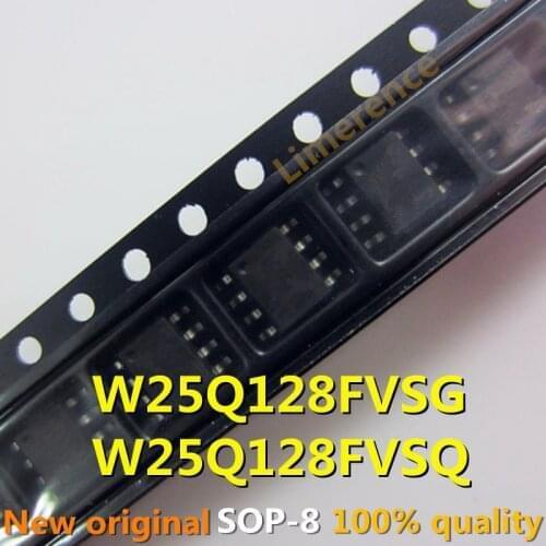 5PCS W25Q128FVSG W25Q128FVSQ SOP-8 25Q128FVSG 25Q128FVSQ SMD 25Q128 SOP8 New and Original IC Chipset