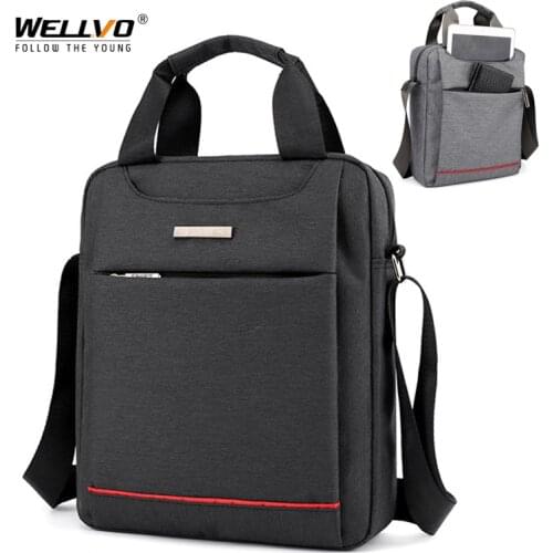 Solid Nylon Mens Handbag Casual Business Briefcase Male Crossbody Hand Bag Shoulder Bags Sling Multi-layer Messenger Bag XA124C