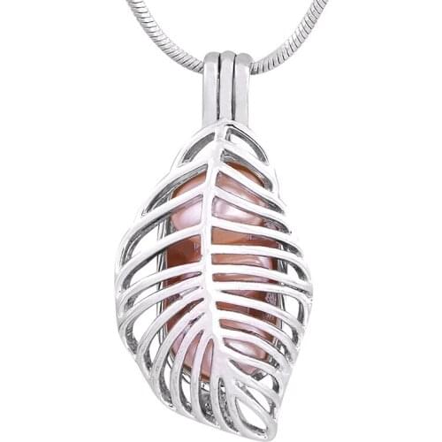 Wholesale Silver Plated Hollow Out Pearl Cage Pendant Jewelry Gifts For Girls Lady Women Hot P147