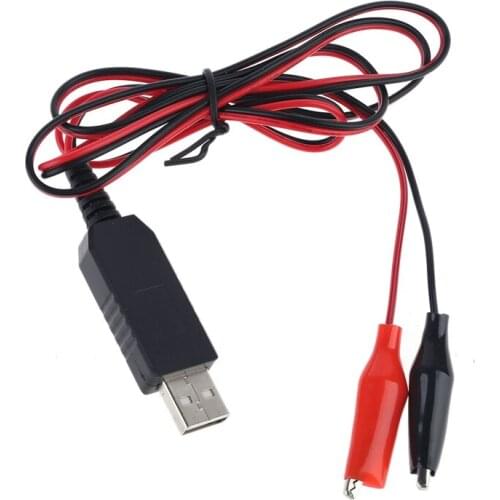 QC3.0 USB to 5V 6V 8.4V 12V AA AAA 9V Battery Eliminator Can Replace 4-8pcs AA AAA Batteries Adjust Voltage Power Supply Cable