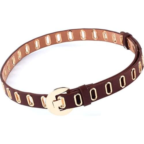 Designer belt for women Waist belt female jeans fashion pu leather hip-hop punk belt lady Dress corset belt Waistband Accessory