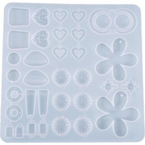 Earrings Danglers Casting Silicone Mould DIY Pendants Crystal Epoxy Resin Mold