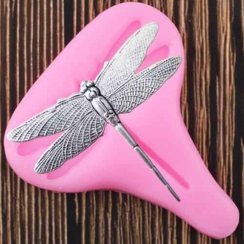 3D Dragonfly Silicone Molds Insect Cupcake Topper Fondant Mold DIY Cake Decorating Tools Candy Clay Chocolate Gumpaste Moulds