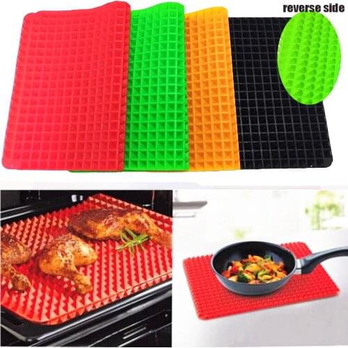 Silicone Baking Mats Pad Pyramid Shape Nonstick BBQ Pan Bakeware Moulds Microwave Oven Baking Tray Sheet Kitchen Baking Tools