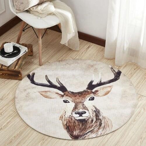 Modern Minimalist Carpet Study Round Bedroom Living Room Nordic Bedside Computer Chair Hanging Basket Rocking Mat