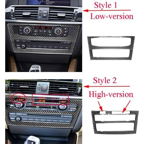 Carbon Fiber Central Air Condition CD Panel Trim ForBMW X3 F25 X4 F26 2011-2017
