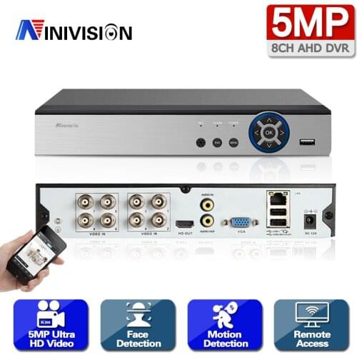 NEW DVR 8 Channel Video Recorder H.265+ 5MP 4MP 1080P 8CH 5 in 1 Hybrid DVR With 3G Wifi function for CCTV XVi TVi CVI IP Camera