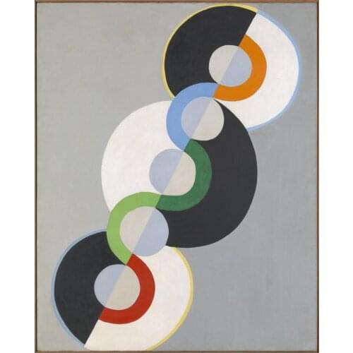 High quality Oil painting Canvas Reproductions Color Geometric 002 by Robert Delaunay hand painted
