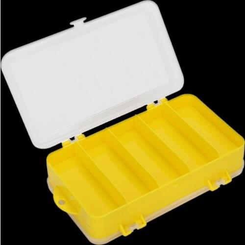 WALK FISH Double Sided Fishing Tackle Box Durable Riverside 13 Compartments Lure Hook Storage Box Portable Practical Fishing