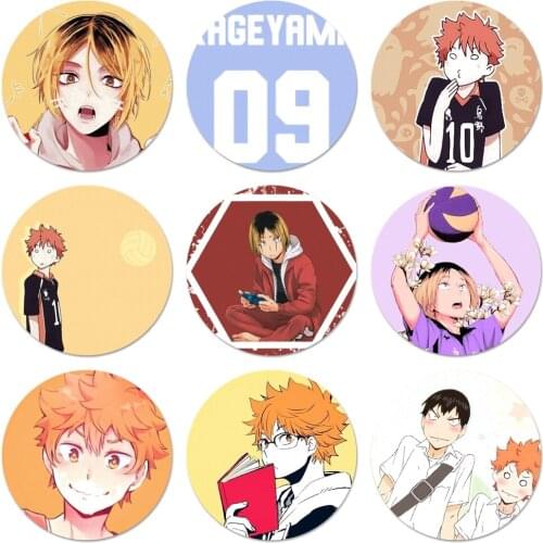 Haikyuu Anime Icons Pins Badge Decoration Brooches Metal Badges For Clothes Backpack Decoration