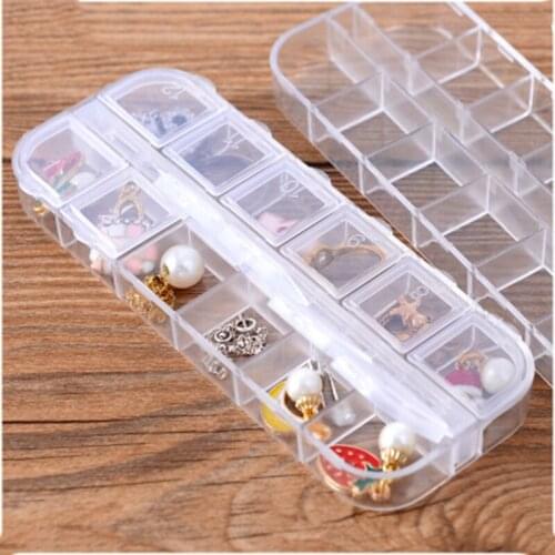 1 pair Convenience Simple Home Transparent Plastic Jewelry Box Mini Jewelry Small Box