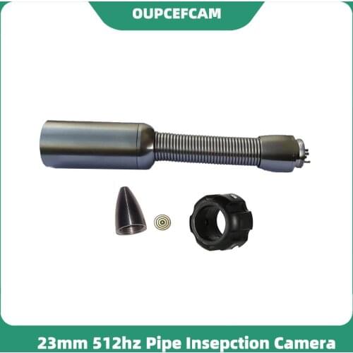 23mm Camera Head With 512HZ Transmitter Built-in Replacement For Pipe Drain Sewer Inspection System 12PCS Leds Stainless Steel