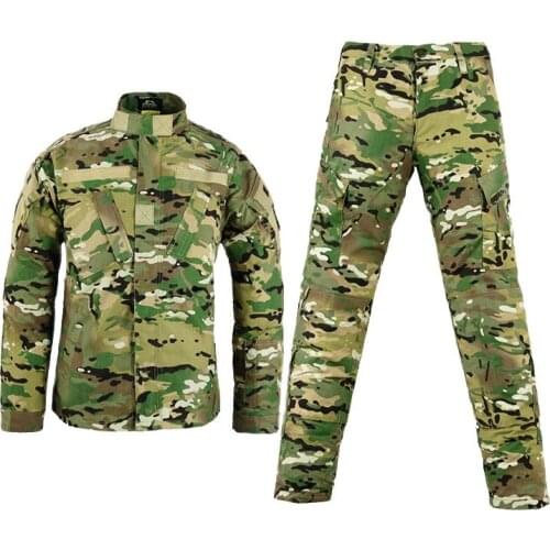 Army military tactical cargo pants uniform waterproof camouflage tactical military bdu combat uniform us army men clothing set