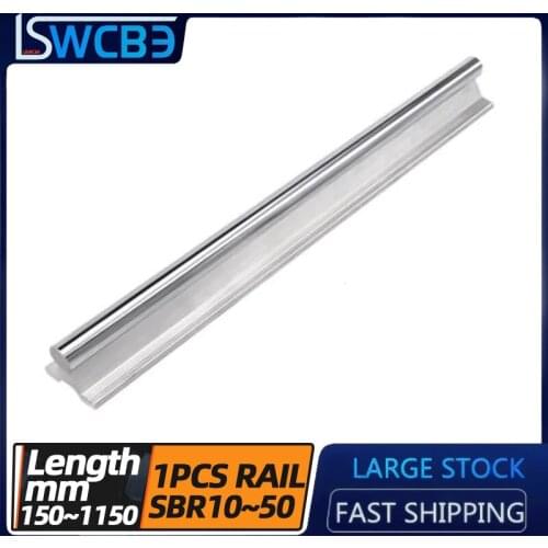 Linear bearing with aluminum support cylindrical guide rail SBR10 12 13 16 20 25 30 35 40 50,L=150-1150mm