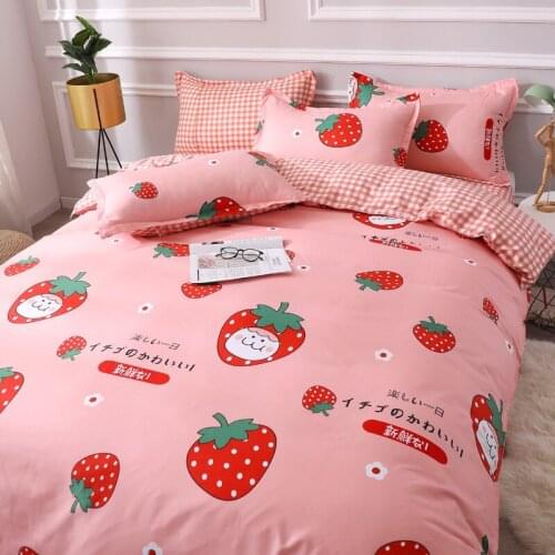 Washing cotton quilt three-piece set bedding four-piece set bedding single