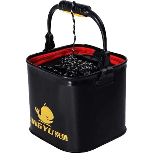 Outdoor Camping Fishing Folding Pail Collapsible Bucket Water Container Box Wash Basin Fishing Accessories Tackle