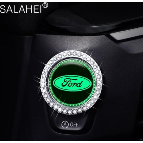 1PCS Luminous Car Engine Start Stop Button Cover Sticker For Ford Focus Mondeo 2 3 1 Fiesta MK1 MK2 MK3 MK4 5 MK7 Fusion Ranger