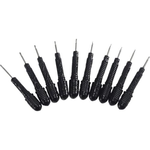 10Pcs Portable 2 in 1 Screwdriver Eyeglass Sunglasses Watch Repair Kit Tool