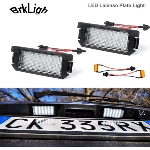 2PcsLED License Plate Light Number Lamp Car Accessories For Kia Rio 3 Picanto TA Soul AM Soul 2 Niro No Error White Super Bright