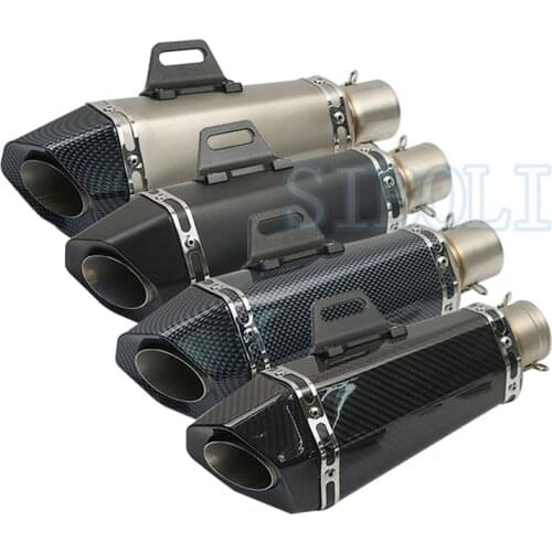 51mm inlet Universal motorcycle yoshimura exhaust muffler for FZ1 R6 R15 R3 ZX6R ZX10 Z900 1000 CBR1000 GSXR1000 650 K7 K8 K11