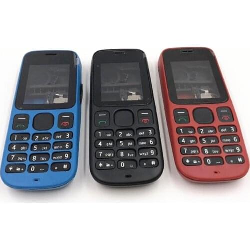 Full Housing Cover Case For Nokia 101 1000 101 1010 Front Frame + Battery Door + Middle Cover + English keypads