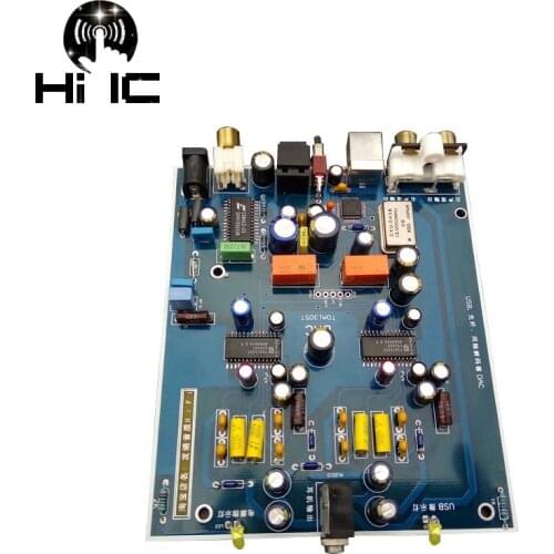 HiFi Digital Audio Decoder TDA1305T DAC Input OTG/USB/Coaxial/Optical Output RCA/ 3.5mm Amplifier DIY Sound Card
