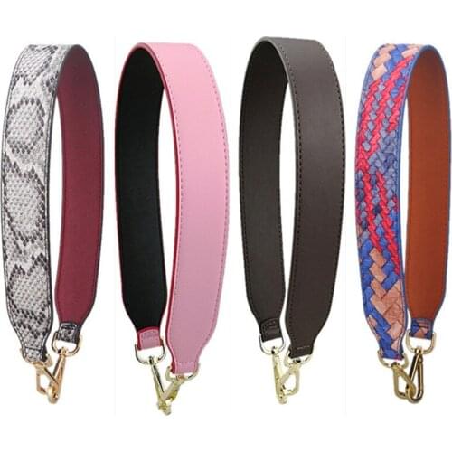 Colorful Bag Straps PU Leather Bag Parts Ladies Wide Messenger Bag Accessory 64CM Long Shoulder Strap Women Belts
