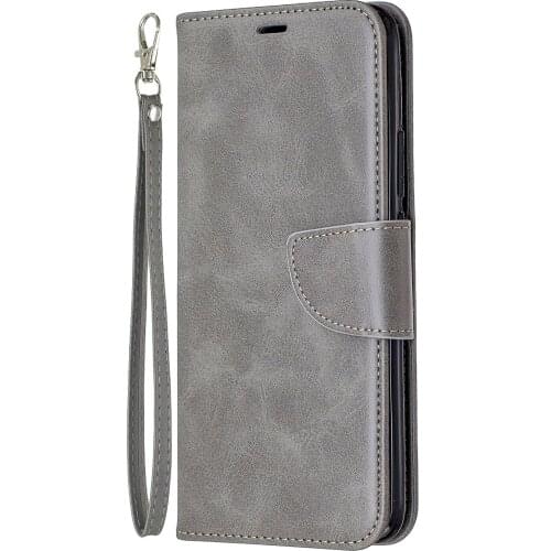 For Huawei P Smart Plus 2019 Leather Stand Plain Magnet Flip Case For P Smart Z Business Retro Card Slot KickStand Case