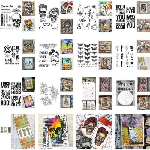 Halloween Skull Ghost New Metal Cutting Dies Stamps Stencil For 2021 Scrapbook Diary Decoration Embossing DiY Greeting Card