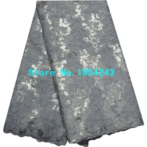 Organza Lace Fabrics 2016 New Arrival African Sequins Fabric For Party Dress French Lace Fabric Nigerian Wedding African Lace