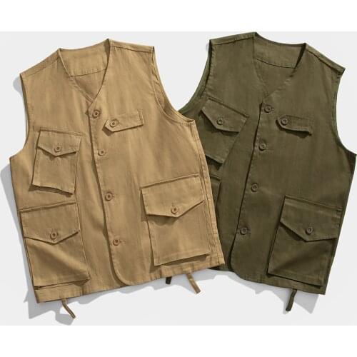 Mens Sleeveless Vest Vest Japanese Fashion Brand Contracted Wind Overalls Jacket Fat Large Size Loose Lazy Wind Vest 5XL