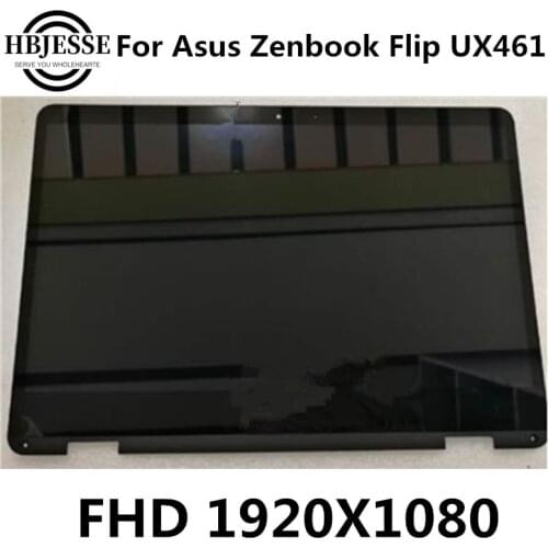 Original 14 INCH Laptop FHD 1920X1080 LCD Touch Screen Digitizer Glass Assembly for Asus Zenbook Flip 14 UX461U ux461un ux461