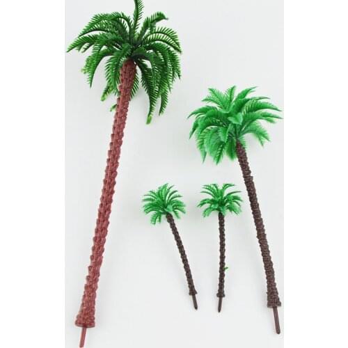 3cm/5cm/7cm/9cm scale model seaside palm trees Miniature Model Trees For MODEL Landscape Train Railway Park Scenery