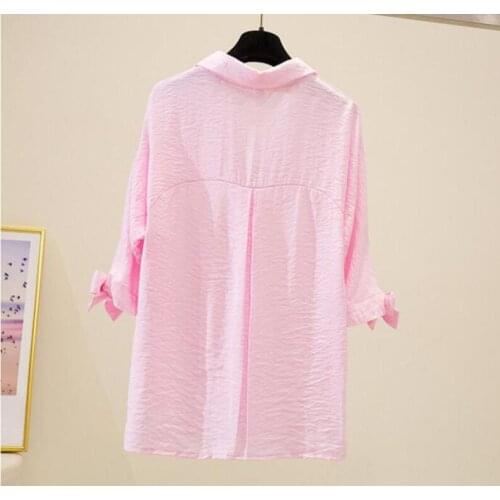 Fashion Spring Womens Summer Casual Loose Shirt Blouse V-neck Long Sleeves Tops