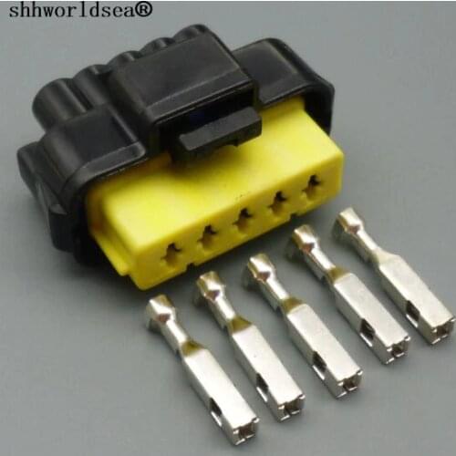 Shhworldsea 5 Pin female 4hole available waterproof automobile electric cable connector plug 211PC053S4026 211 PC053S4026