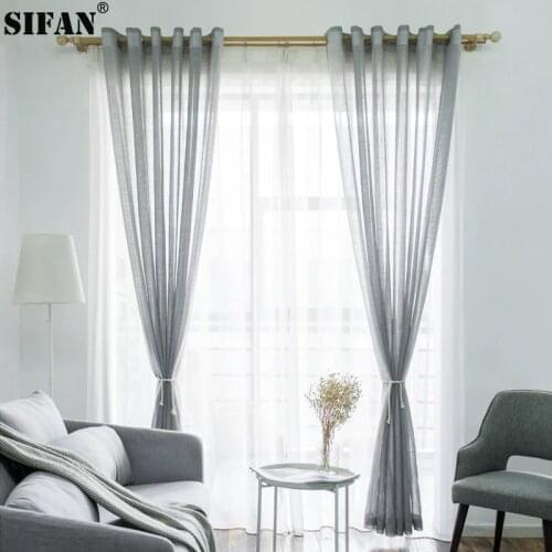 SIFAN Curtains In The Living Room On The Window