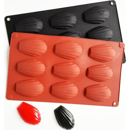9 Even Madeleine Silicone Shell Cake Mold Baking Pan Mould Cookies Biscuit Chocolate Bakeware Tools Kitchen Accessories Desser