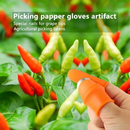 Silicone Thumb Knife Finger Protector Plucking Device for Cutting Vegetable Agricultural Tool Kit Finger Guard Protect Finger