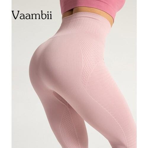 Training And Exercise High Waist Sports Leggin Pants Womens Seamless Leggin Pants Pink Fitness Trousers Womens Clothes Gym